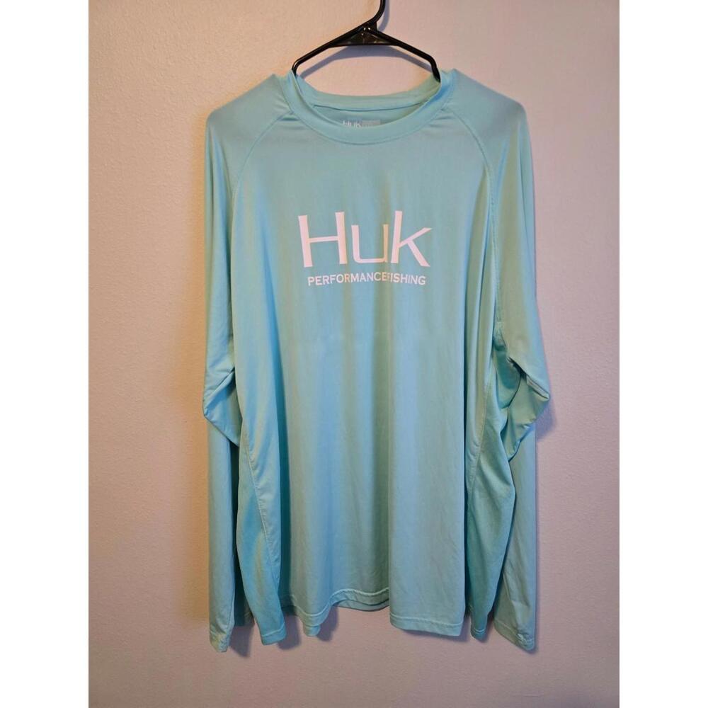 HUK Performance Fishing Teal Lightweight Longsleeve (XXL)